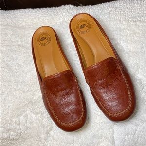 Nurture Shoes “Ronni” Mule Clog Brown Leather